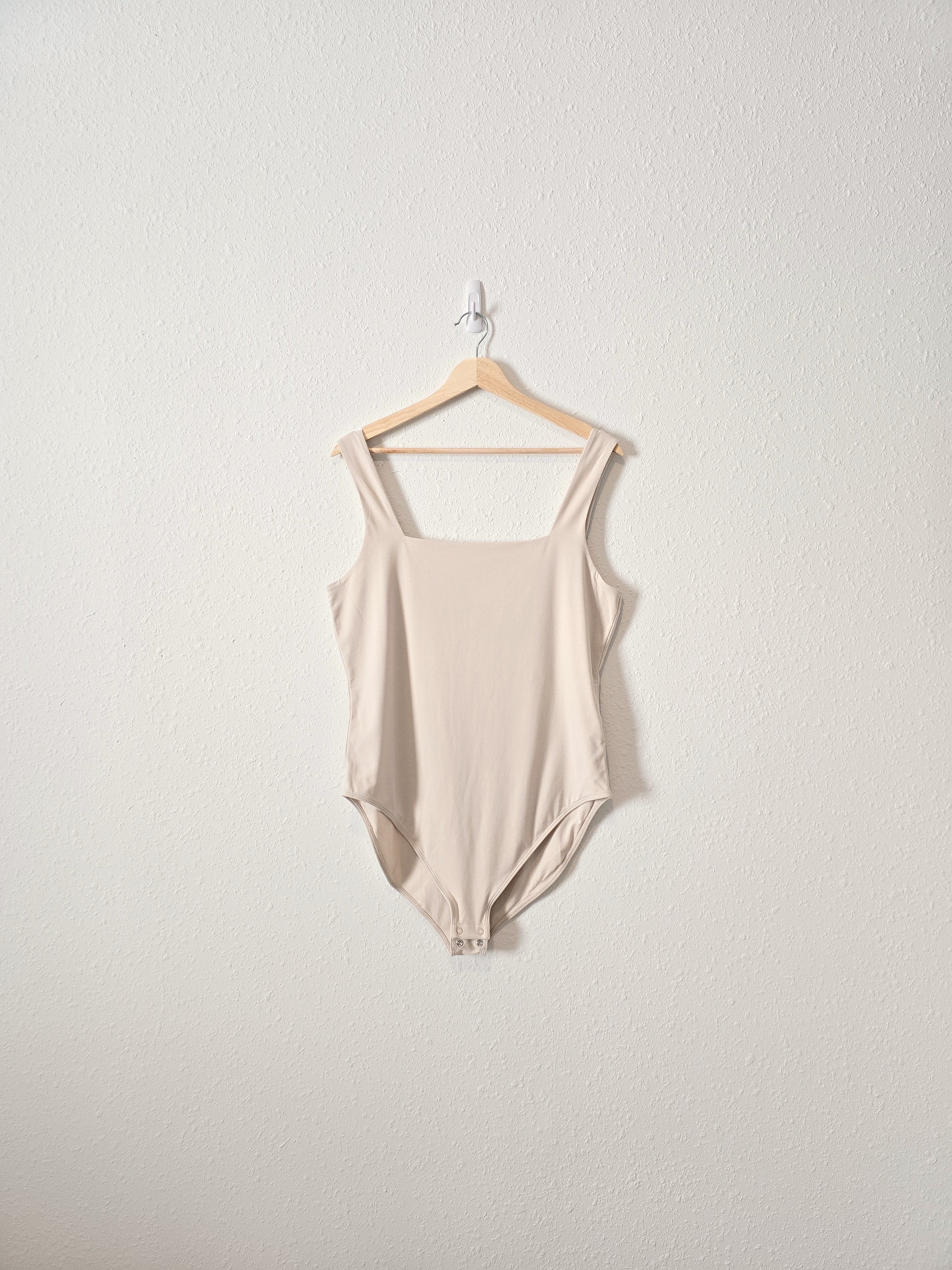 Cream Square Neck Bodysuit (XL)