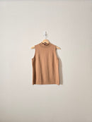 Brown Mock Neck Tank (M)