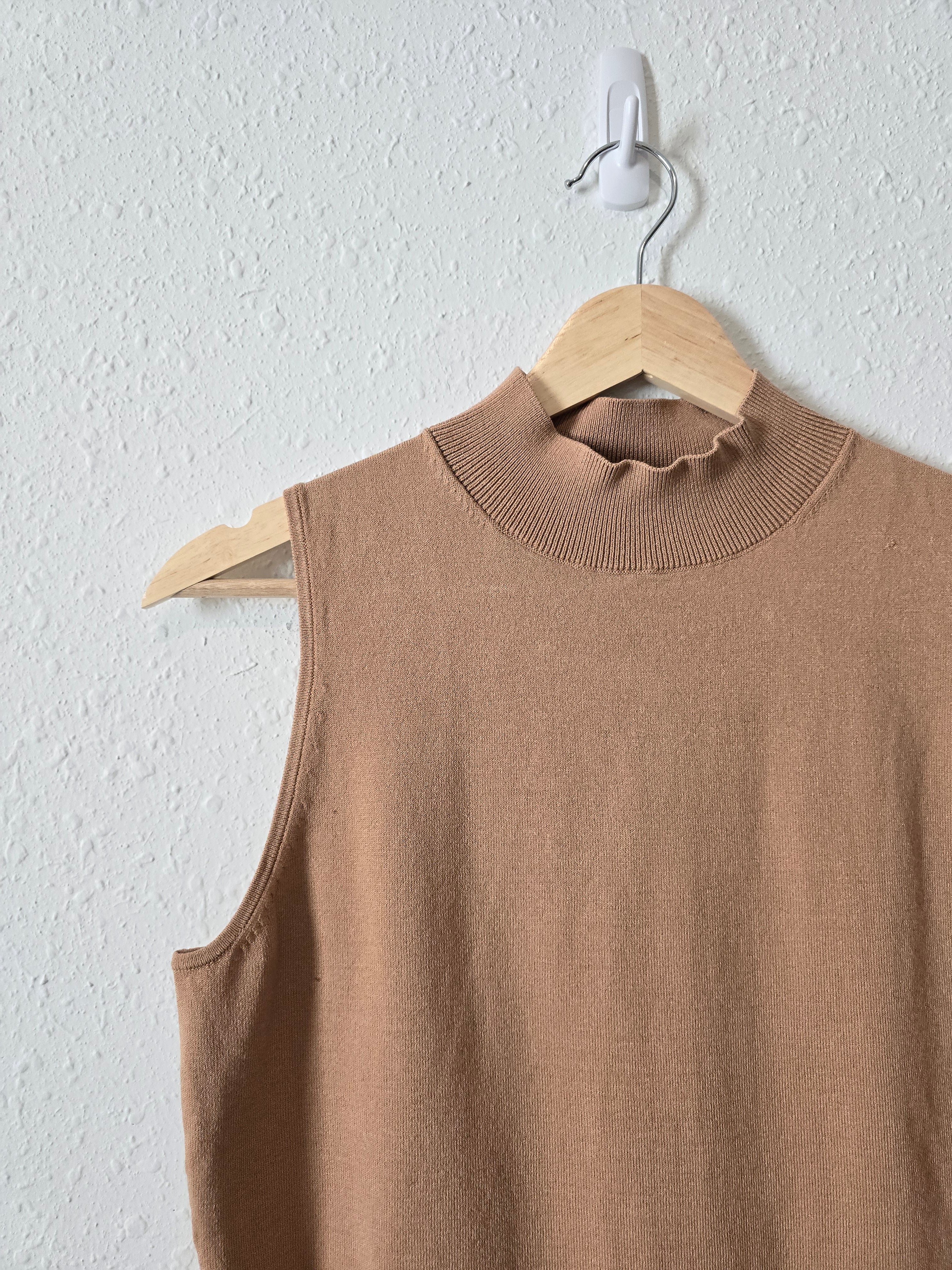 Brown Mock Neck Tank (M)