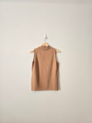 Brown Mock Neck Tank (M)