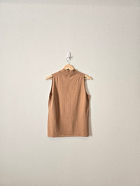 Brown Mock Neck Tank (M)