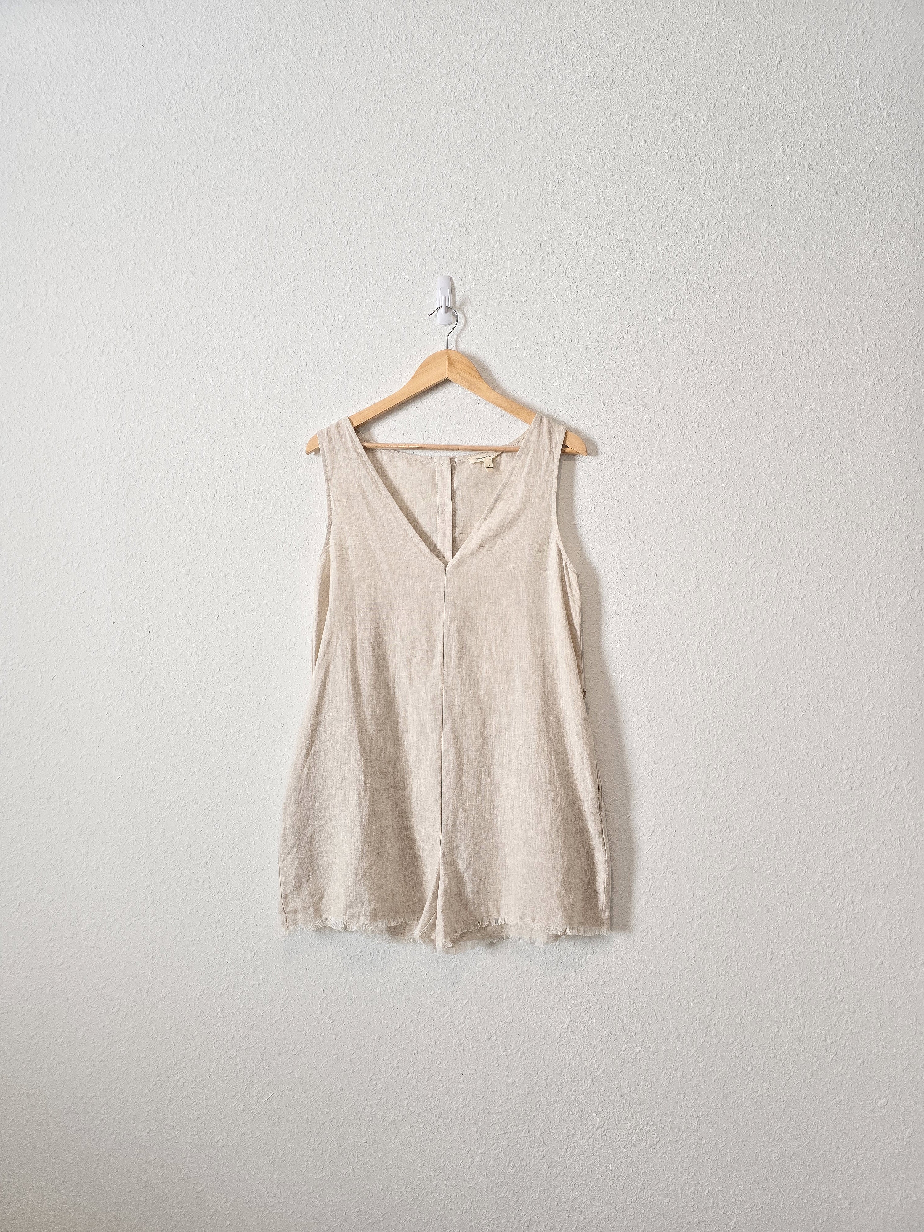 Grade & Gather Linen Romper (S)