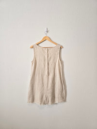 Grade & Gather Linen Romper (S)