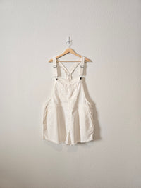 NEW Aerie White Shortalls (XXL)