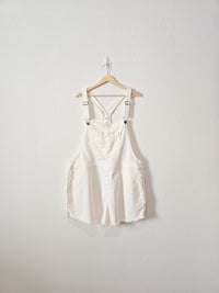 NEW Aerie White Shortalls (XXL)