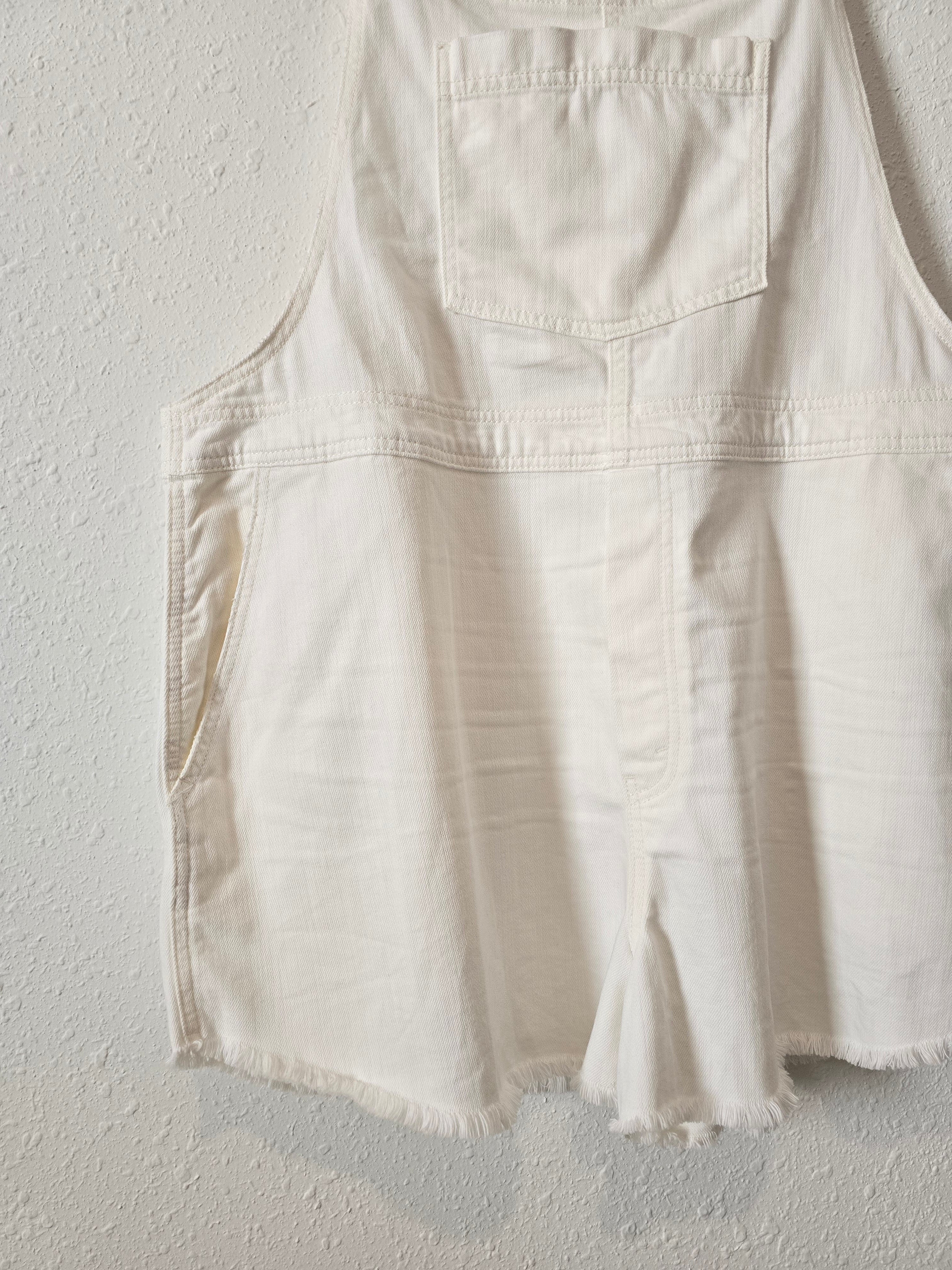 NEW Aerie White Shortalls (XXL)