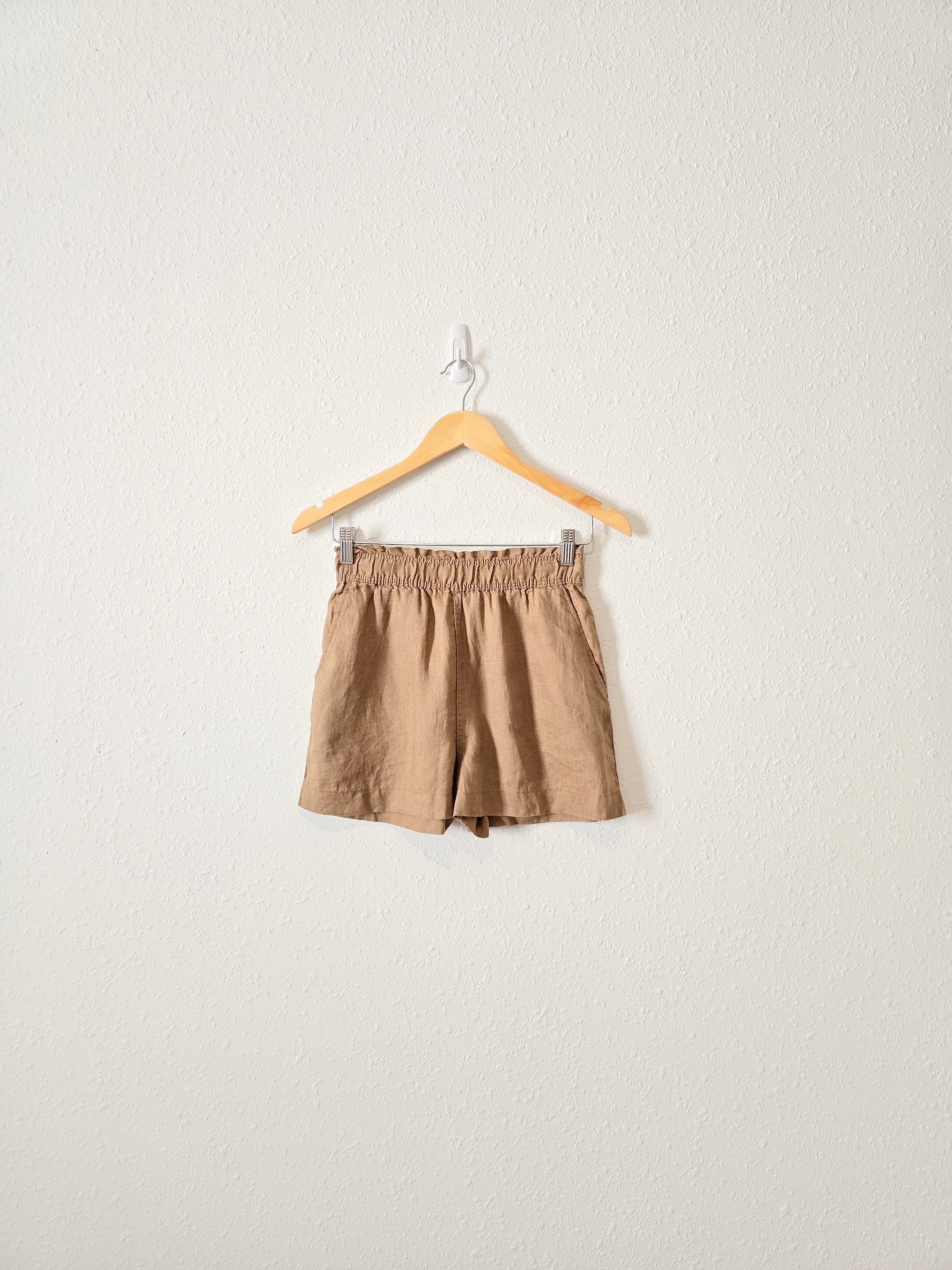 NEW Chocolate Linen Shorts (XS)