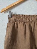 NEW Chocolate Linen Shorts (XS)