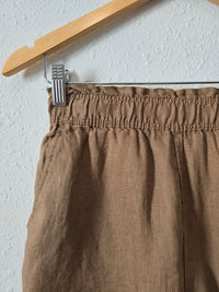 NEW Chocolate Linen Shorts (XS)