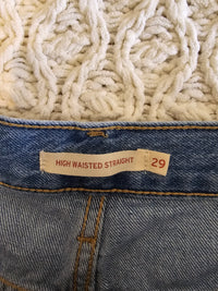 Levi's High Waisted Straight Jeans (29)