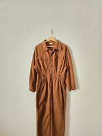 Boutique Brown Cotton Coveralls (L)