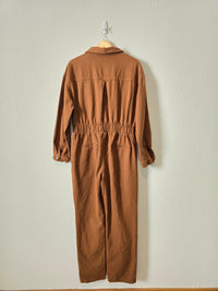 Boutique Brown Cotton Coveralls (L)