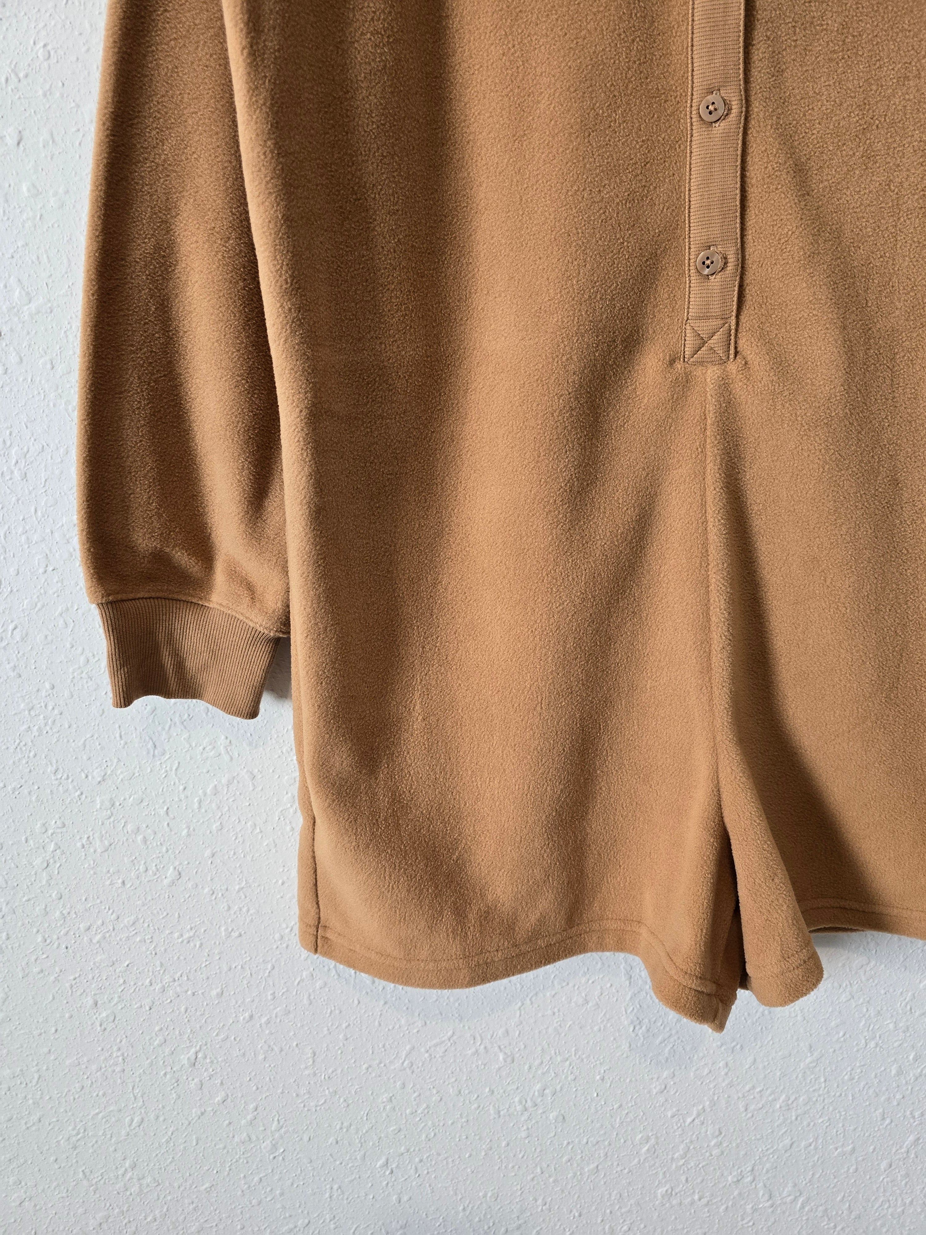 NEW Camel Fleece Romper (S)