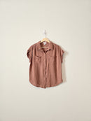 Cotton Gauze Button Up (L)