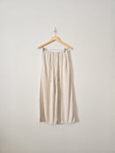 Wide Leg Linen Blend Pants (S)