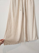 Wide Leg Linen Blend Pants (S)