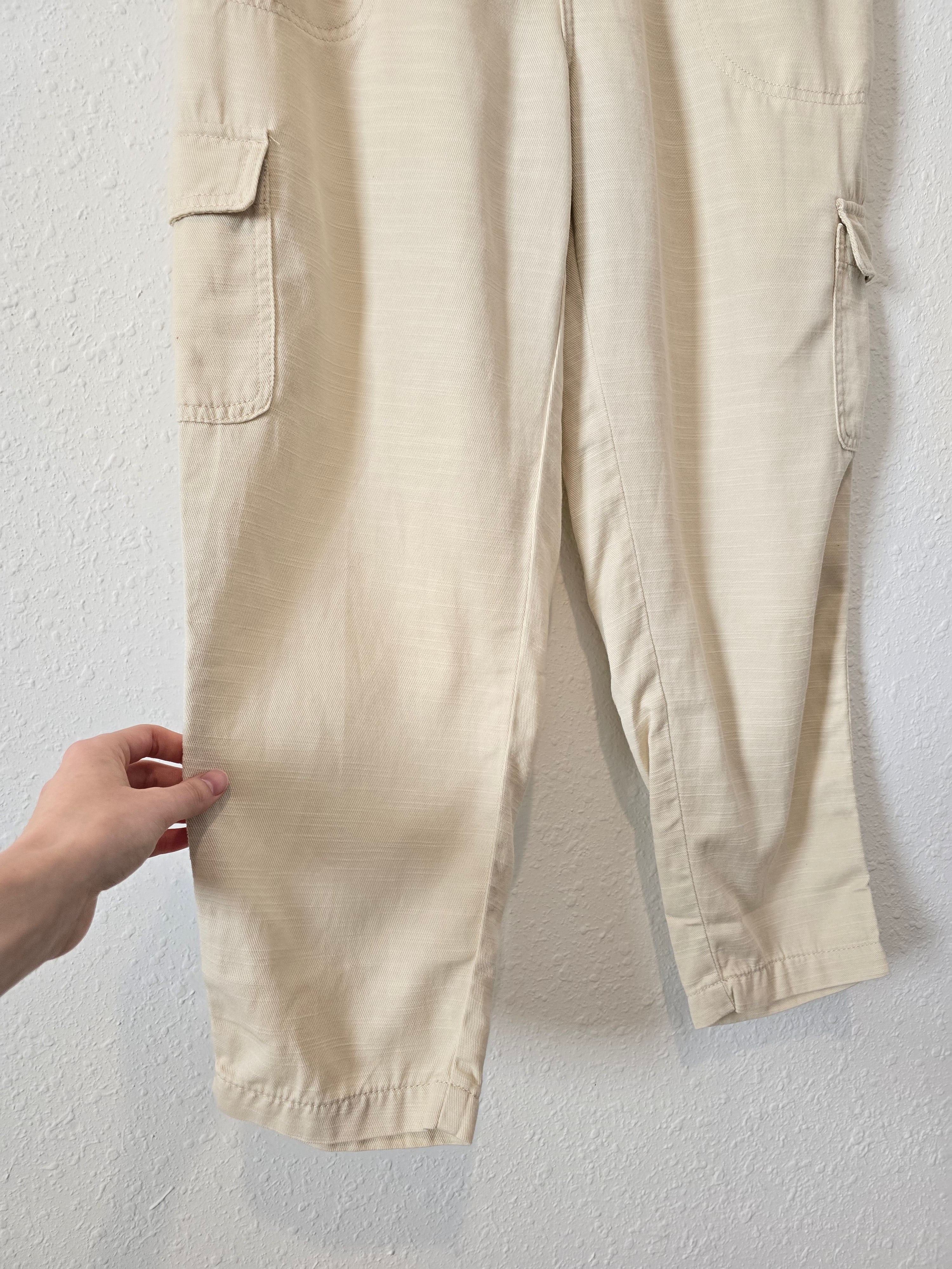 Wonderly Cream Cargo Pants (MP)