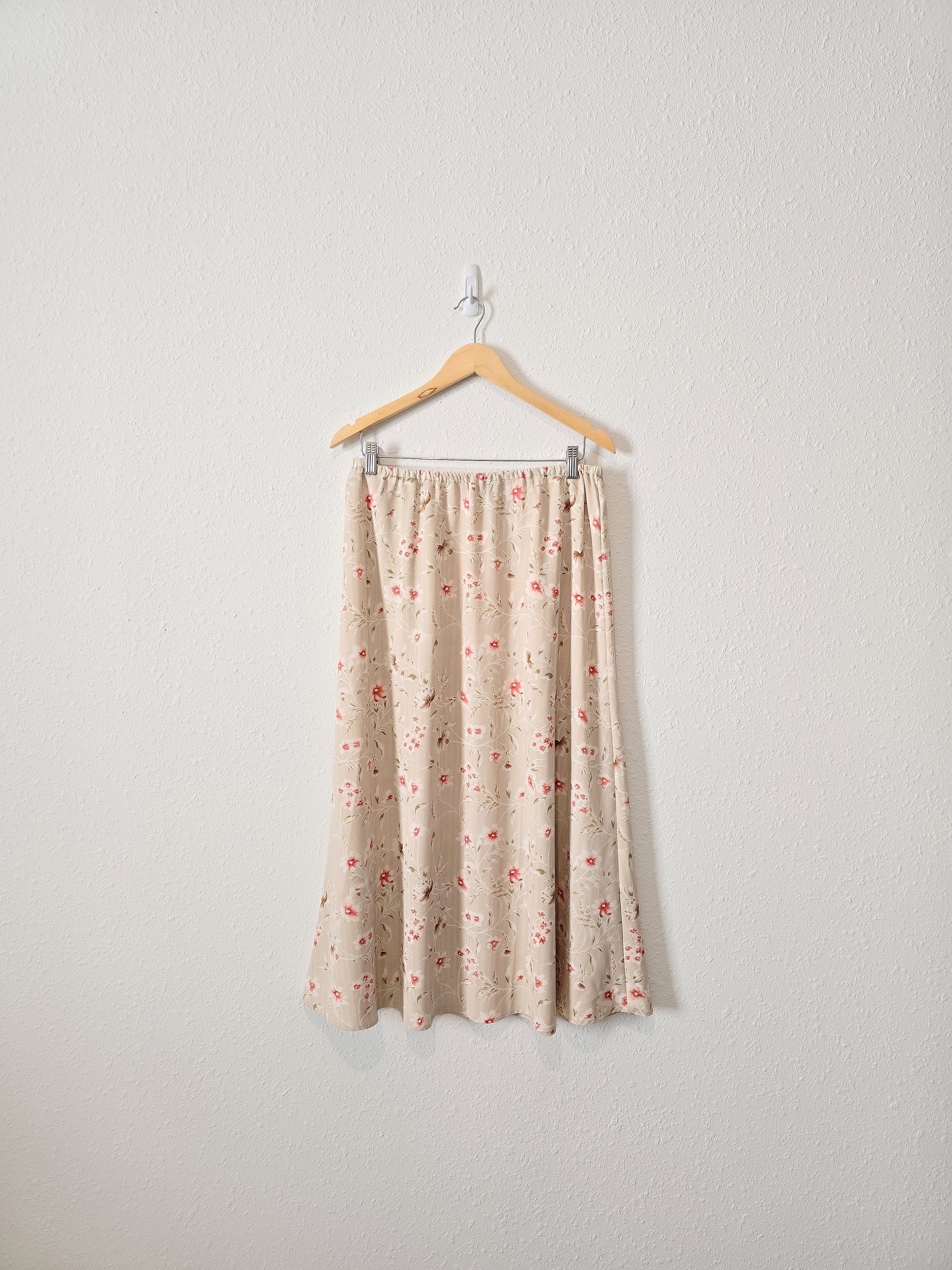 Vintage Floral Midi Skirt (14)