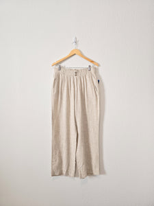 NEW Beachy Linen Blend Pants (L)