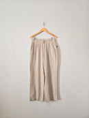 NEW Beachy Linen Blend Pants (L)