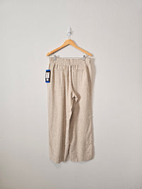 NEW Beachy Linen Blend Pants (L)