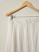 White Lace Maxi Skirt (S)