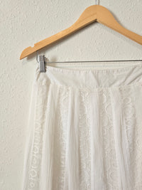 White Lace Maxi Skirt (S)