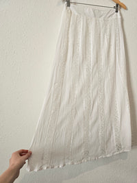 White Lace Maxi Skirt (S)