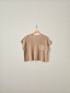 Neutral Knit Sweater Top (S)