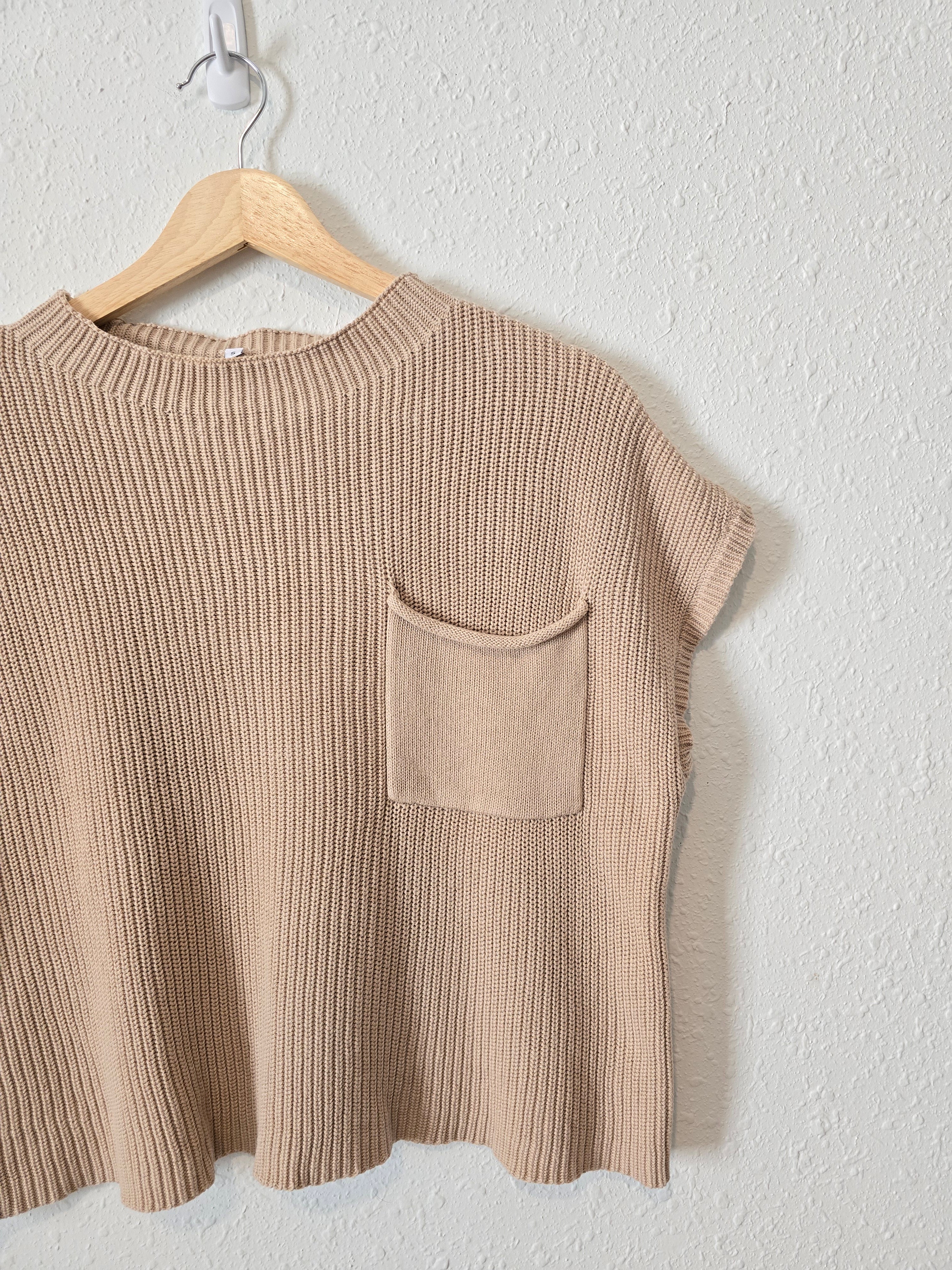 Neutral Knit Sweater Top (S)