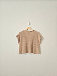 Neutral Knit Sweater Top (S)