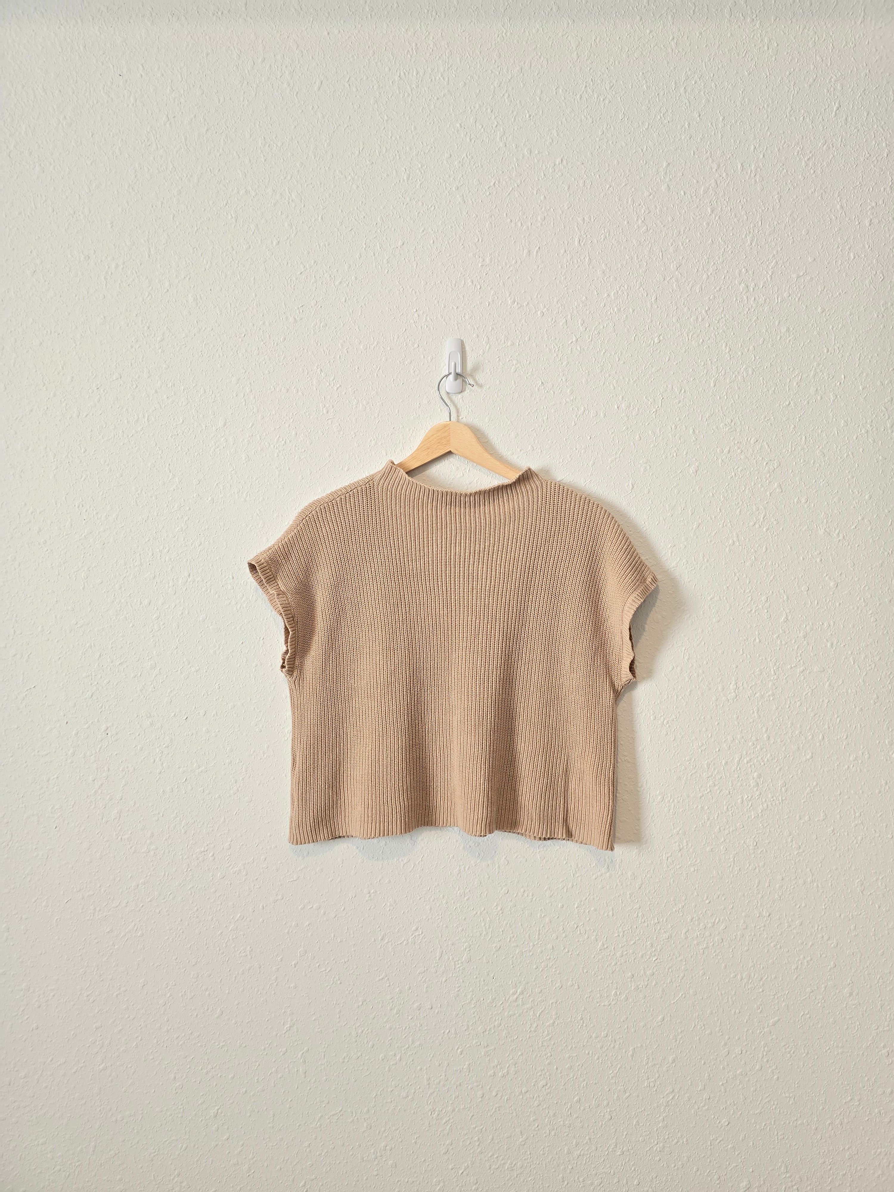 Neutral Knit Sweater Top (S)