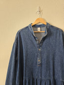 Oversized Babydoll Denim Dress (L)