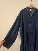 Oversized Babydoll Denim Dress (L)