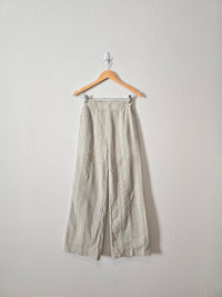 Sage Striped Wide Leg Pants (XS)