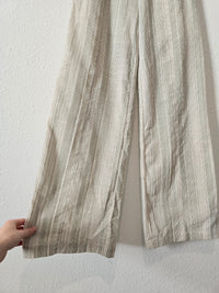 Sage Striped Wide Leg Pants (XS)