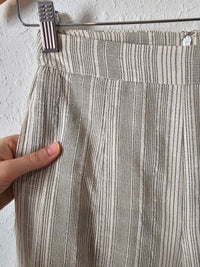 Sage Striped Wide Leg Pants (XS)