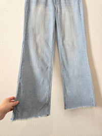 Light Wash Wide Leg Jeans (25)