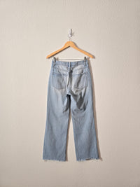 Light Wash Wide Leg Jeans (25)