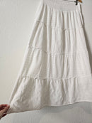 White Coastal Cotton Skirt (L)