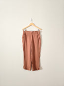 Terracotta Gauze Straight Pants (M)