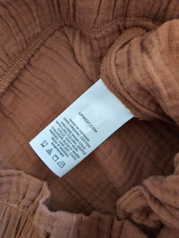 Terracotta Gauze Straight Pants (M)