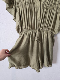 NEW Olive Ruffle Romper (S)