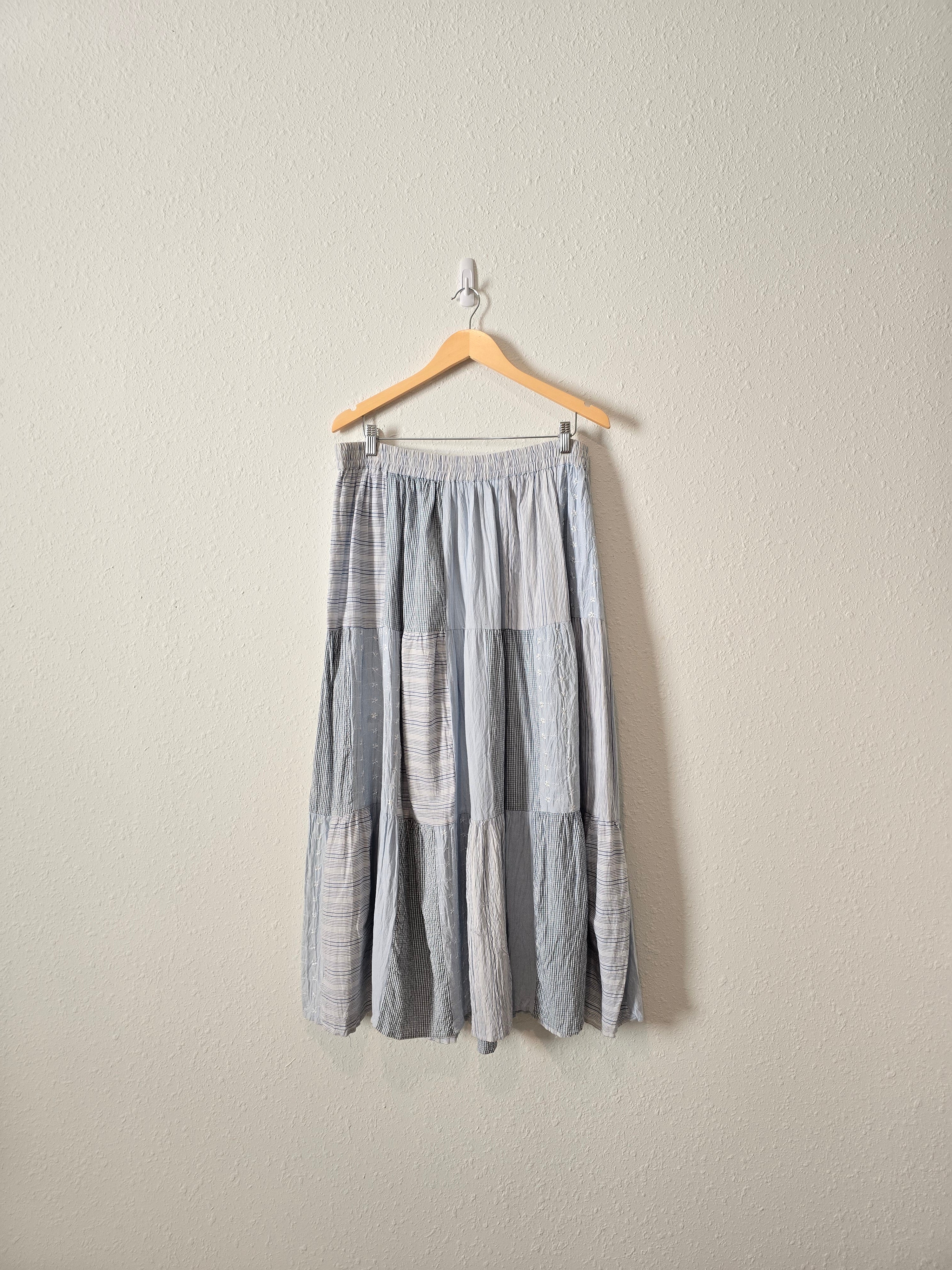 Vintage Cotton Patchwork Skirt (2X)