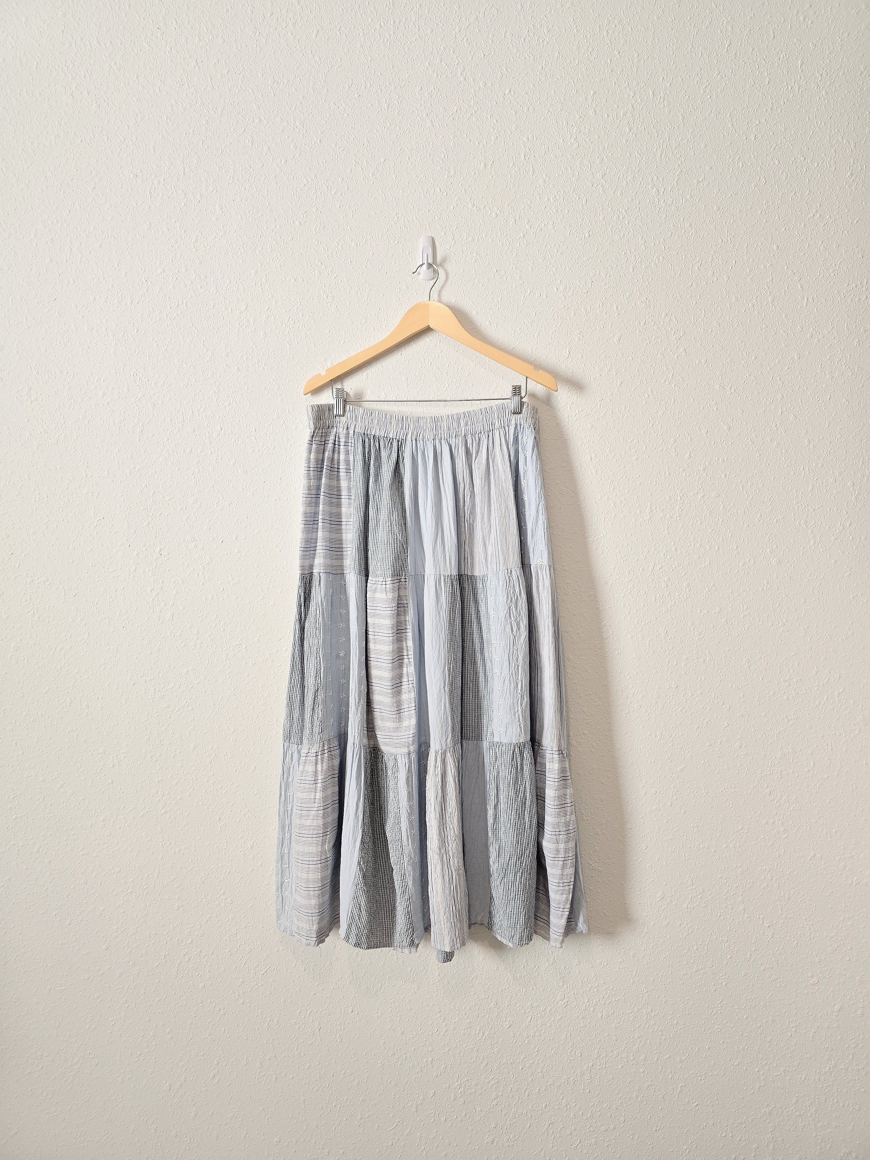 Vintage Cotton Patchwork Skirt (2X)