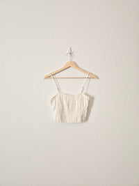 Abercrombie Linen Crop Top (S)