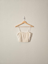 Abercrombie Linen Crop Top (S)