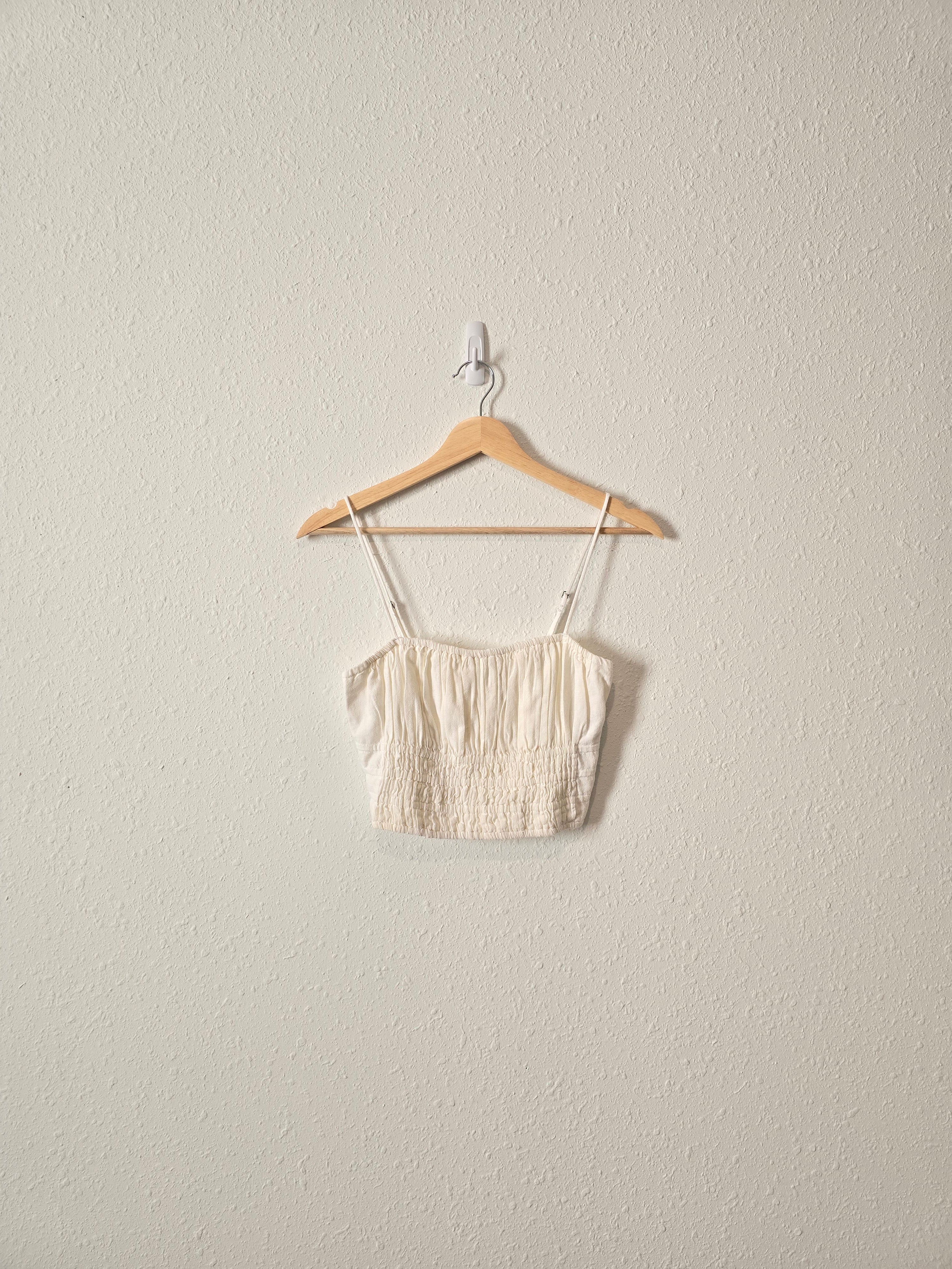 Abercrombie Linen Crop Top (S)