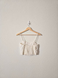 Abercrombie Linen Crop Top (S)