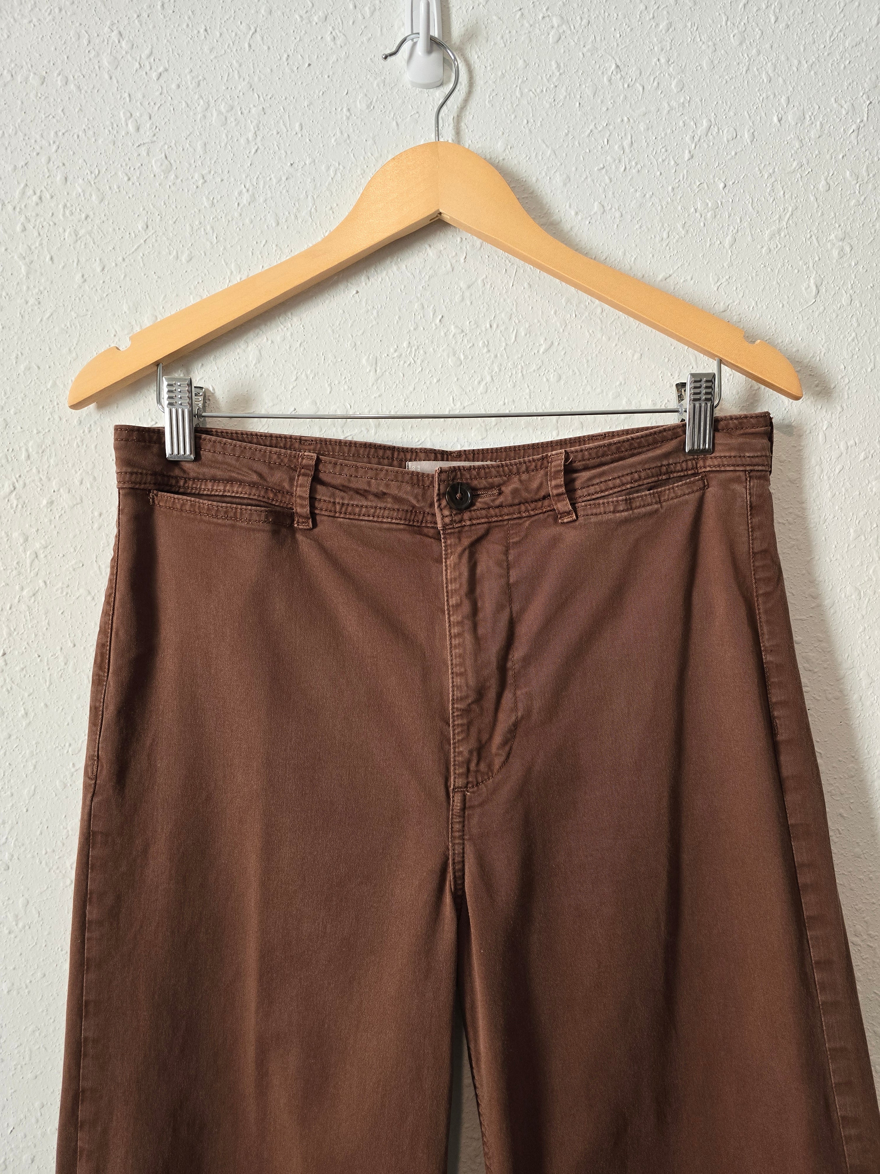 Everlane Brown Wide Leg Pants (8)